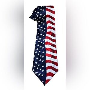 Roberto Cellini Patriotic American Flag Men’s Tie